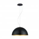 Pendant Light Steel Black, Gold - GAETANO 1