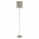 Floor Light Steel Satin Nickel / Fabric Taupe - PASTERI