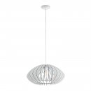 Pendant Light Steel White / Wood White - COSSANO 2