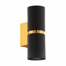 Wall Light Steel Black, Gold - PASSA