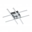 Wall / Ceiling Light Steel Chrome / Plastic White - LASANA 1