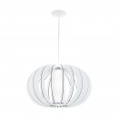 Pendant Light Steel White / Wood, Glass White - STELLATO 2