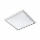 Wall / Ceiling Light Steel White / Plastic White, Silver, Clear - COMPETA 1