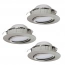 Recessed Light Plastic Satin Nickel - PINEDA