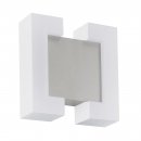 Wall Light Zinc-plated Steel Satin Nickel / Plastic White - SITIA