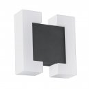 Wall Light Zinc-plated Steel Anthracite / Plastic White - SITIA