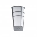 Wall Light Zinc-plated Steel Silver / Plastic White - BREGANZO 1