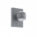 Wall Light Zinc-plated Steel Silver / Plastic Clear - SESIMBA 1