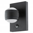 Wall Light Zinc-plated Steel Black / Plastic Clear - SESIMBA 1