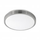 Wall / Ceiling Light Steel White / Plastic White, Satined Nickel - COMPETA 1