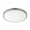 Wall / Ceiling Light Steel White / Plastic White, Satined Nickel - COMPETA 1