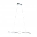 Pendant Light Steel, Aluminium Chrome / Plastic White - LASANA 2