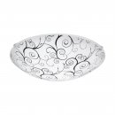 Wall / Ceiling Light Steel White / Glass White, Black, Clear - MARGITTA 1