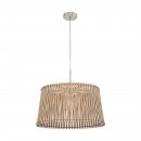 Pendant Light Steel Satin Nickel / Wood Maple - SENDERO