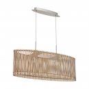 Pendant Light Steel Satin Nickel / Wood Maple - SENDERO