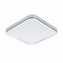 Wall Light Steel Chrome / Plastic White - MANILVA 1