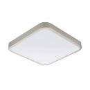 Wall Light Steel Satin Nickel / Plastic White - MANILVA 1