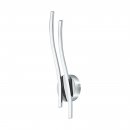 Wall Light Aluminium Chrome / Plastic White - VALMORA