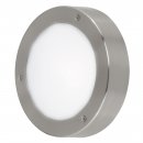 Wall / Ceiling Light Stainless Steel Stainless Steel / Plastic White - VENTO 2