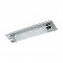 Wall / Ceiling Light Stainless Steel Chrome / Plastic, Brilliant Glass Clear - TOLORICO