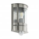 Wall Light Zinc-plated Steel Stainless Steel / Plastic Transparent - TRIBANO