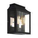 Wall Light Cast Aluminium Black / Glass Clear - SONCINO