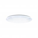 Ceiling Light Steel White / Plastic With Crystal Effect White - GIRON-S