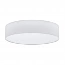 Ceiling Light Steel White / Fabric White - PASTERI