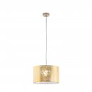 Pendant Light Steel Champagne / Fabric Gold - VISERBELLA