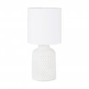 Table Light Ceramic Creme-white / Fabric White - BELLARIVA