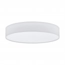 Ceiling Light Steel White / Fabric, Plastic White - ROMAO 1