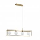 Pendant Light Steel Champagne / Glass Opal-matt White - VALLASPRA