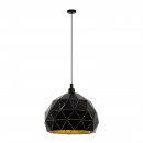 Pendant Light Steel Black, Gold - ROCCAFORTE