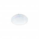 Wall / Ceiling Light Steel White / Plastic With Crystal Effect White - FRANIA-S