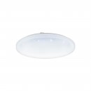 Wall / Ceiling Light Steel White / Plastic With Crystal Effect White - FRANIA-S