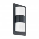 Wall Light Zinc-plated Steel Anthracite / Plastic White - CISTIERNA