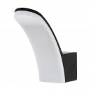 Wall Light Aluminium Black / Plastic White - FIUMICINO