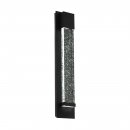 Wall Light Aluminium Black / Glass With Air Inclusions Clear - VILLAGRAZIA