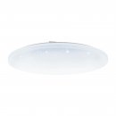 Wall / Ceiling Light Steel White / Plastic With Crystal Effect White - FRANIA-A