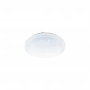 Wall / Ceiling Light Steel White / Plastic With Crystal Effect White - FRANIA-A