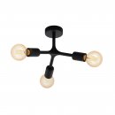 Ceiling Light Steel Black - BOCADELLA 1