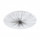 Wall / Ceiling Light Steel White / Plastic White, Silver - NIEVES