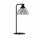 Table Light Steel Black / Glass Vaporized Black-transparent - BELESER