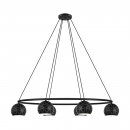 Pendant Light Steel Black, White - CANTALLOPS