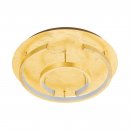 Ceiling Light Steel Gold-coloured / Plastic White - POZONDON