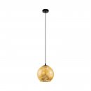 Pendant Light Steel Black / Glass Gold Color - ALBARACCIN