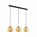 Pendant Light Steel Black / Glass Gold Color - ALBARACCIN