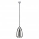 Pendant Light Steel Chrome / Glass Vaporized Black-transparent - ALOBRASE