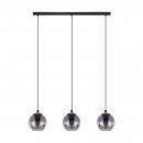 Pendant Light Steel Black / Glass Vaporized Black-transparent - ARISCANI