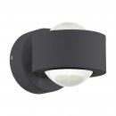 Wall Light Cast Aluminium Anthracite / Glass Clear - TREVIOLO